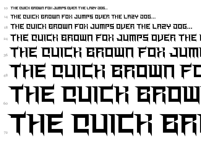 Prick Habit font waterfall